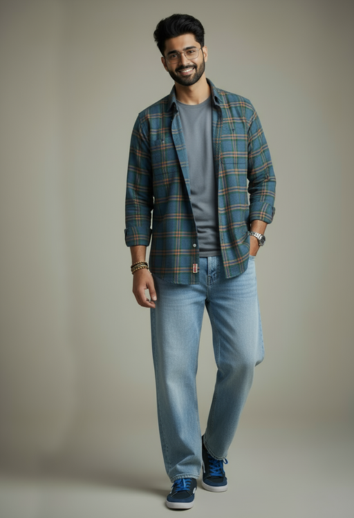 utkarsh check shirt n jeans website
